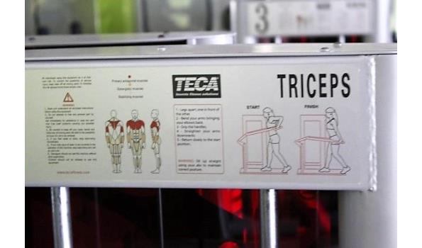 fitnesstoestel TECA, Triceps, verrijdbaar